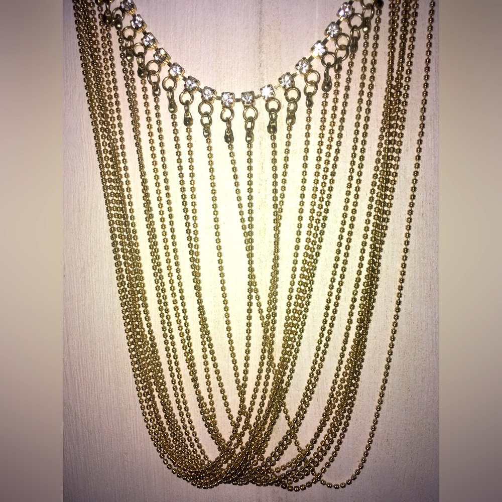 *SOLD* Gold Multi Strand Necklace